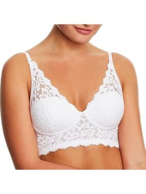 Maidenform Pure Comfort Lace & Mesh Longline Wireless Bralette DM1188 36C